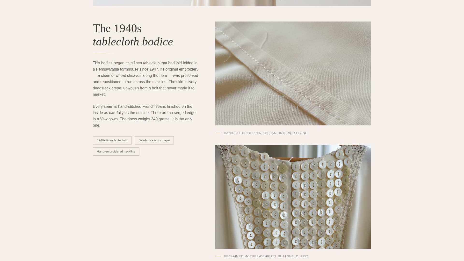 Vow - Artisan Bridal Landing Page Template