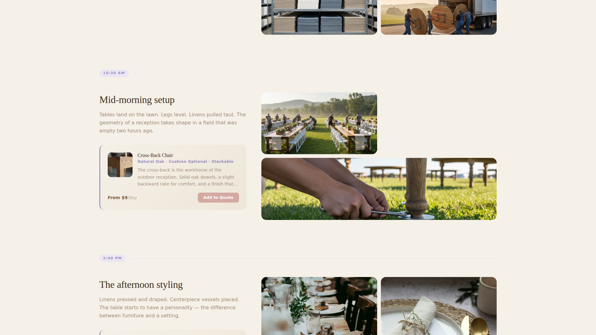 Gather - Elegant Rental Landing Page Template