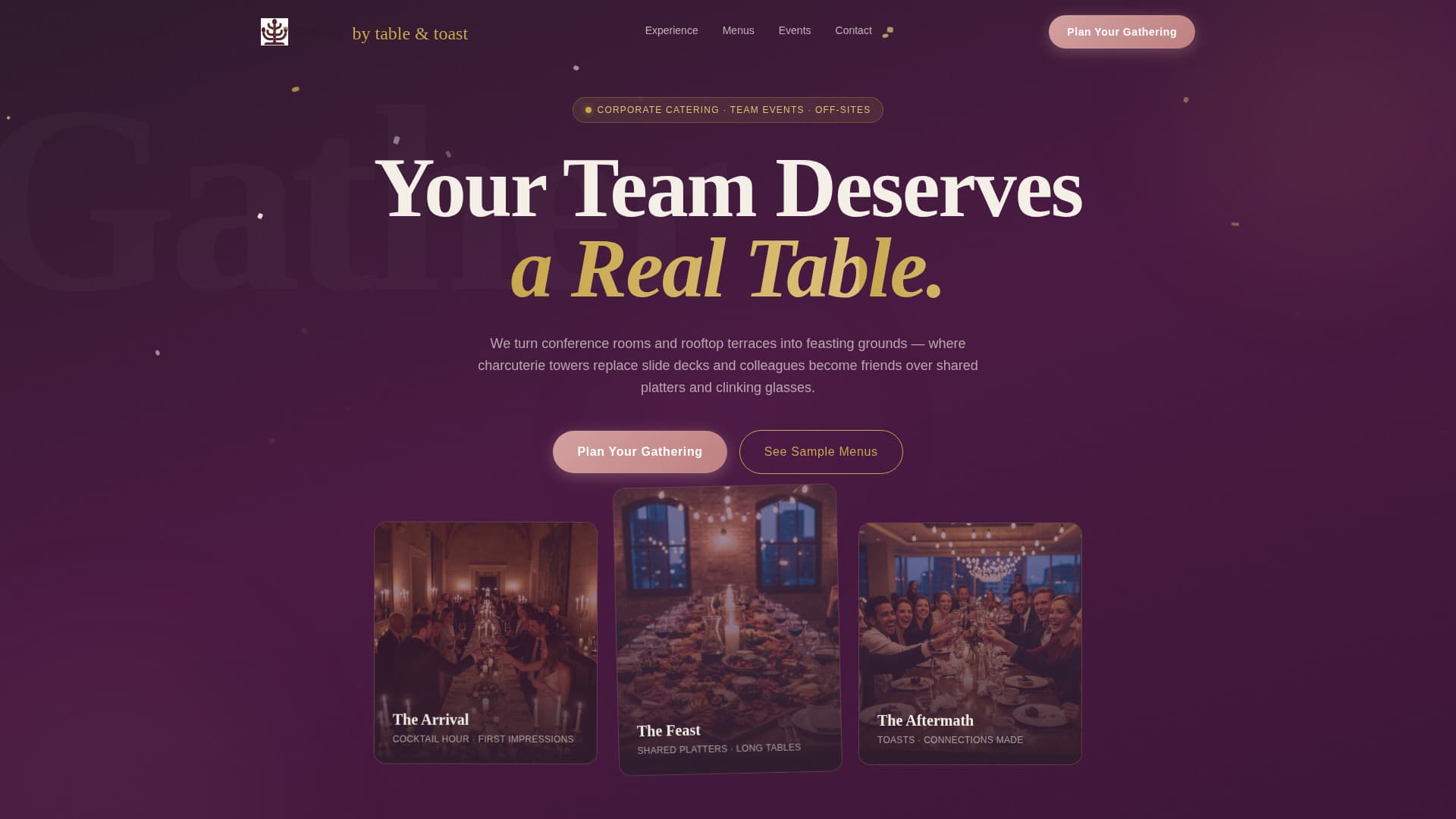 Feast — Catering Services Landing Page Template