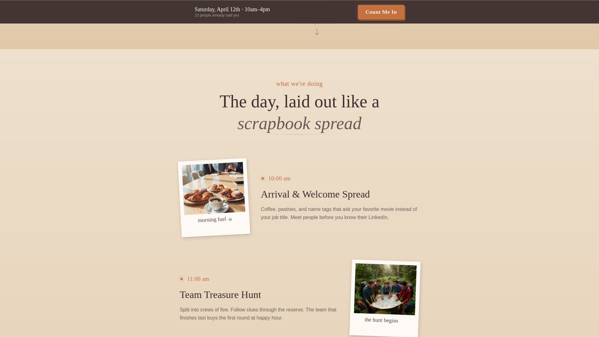 Gather - Heartfelt Teambuilding Landing Page Template