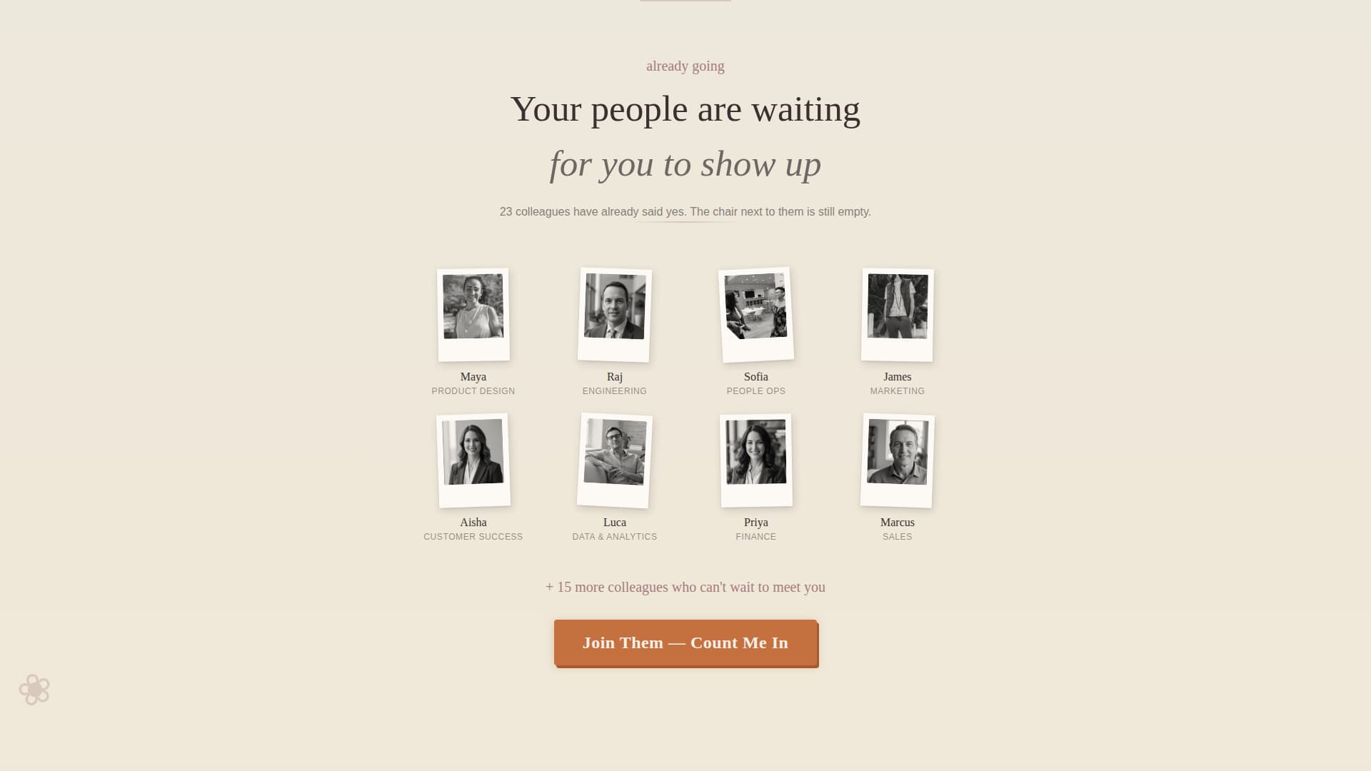 Gather - Heartfelt Teambuilding Landing Page Template