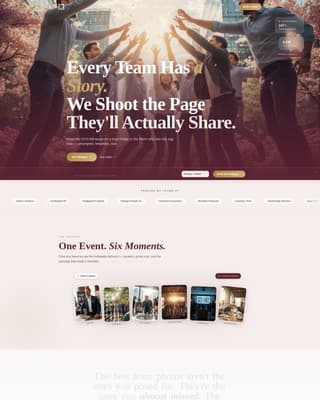 Shutter - Captivating Teambuilding Landing Page Template