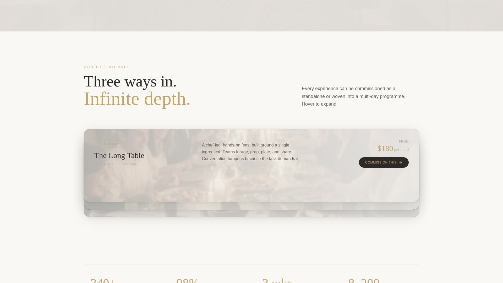 Forge - Bespoke Teambuilding Landing Page Template
