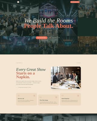 Exhibit - Immersive Tradeshow Landing Page Template