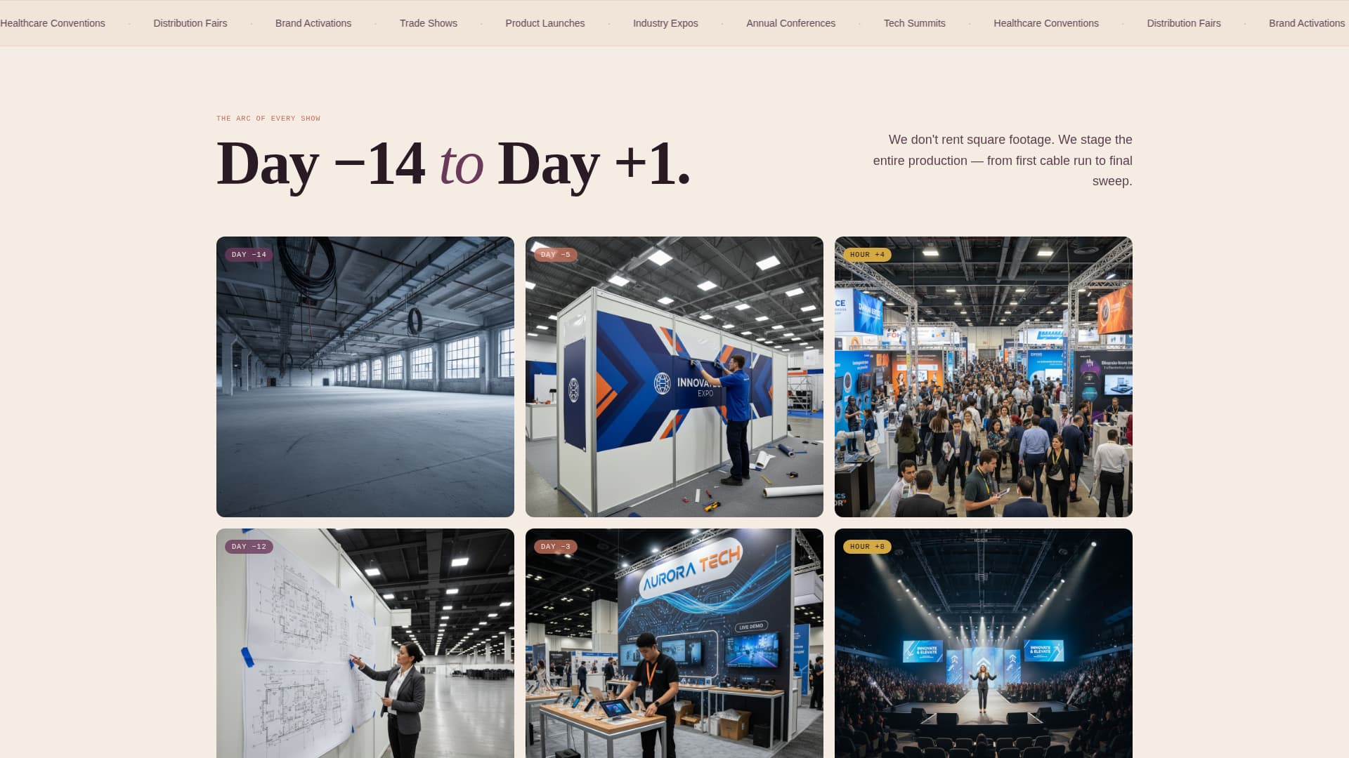 Exhibit - Vibrant Tradeshow Landing Page Template