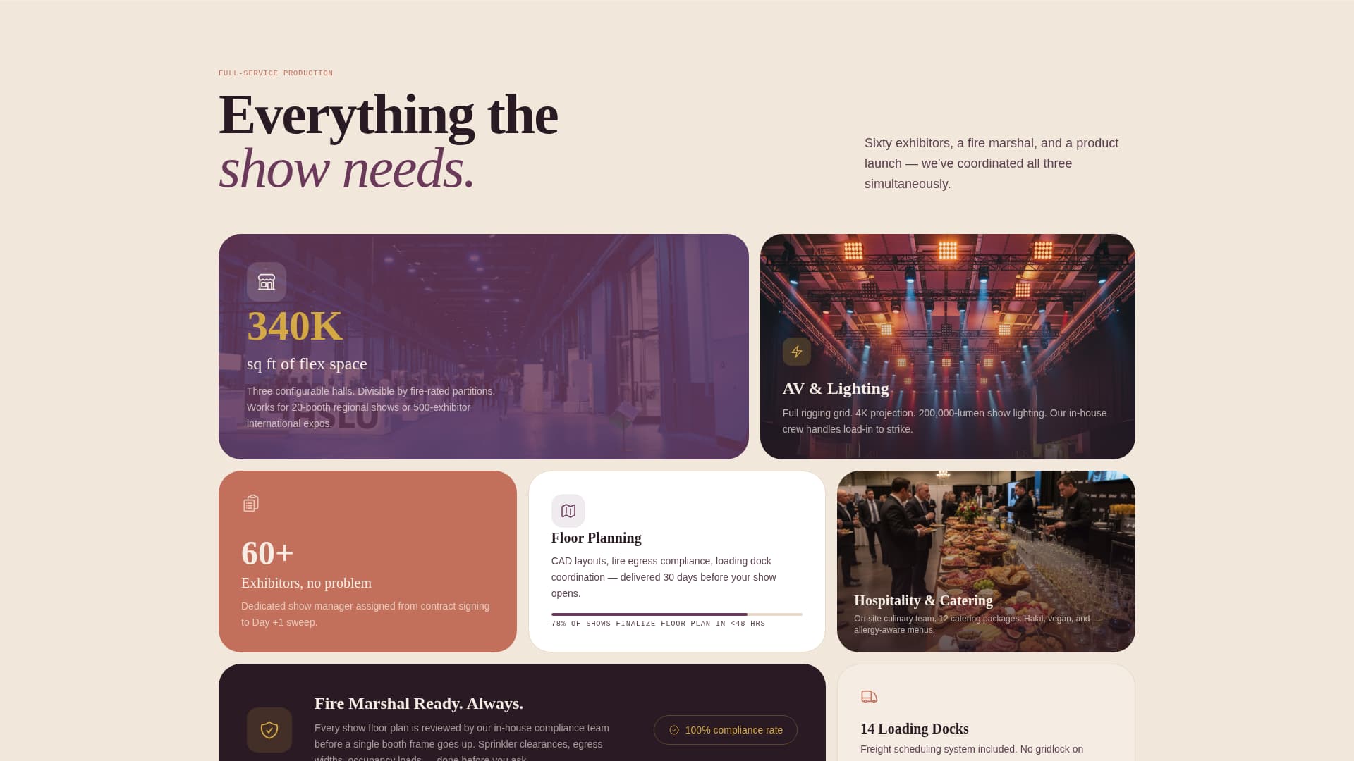 Exhibit - Vibrant Tradeshow Landing Page Template