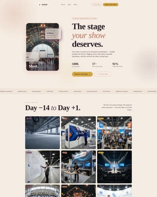 Exhibit - Vibrant Tradeshow Landing Page Template