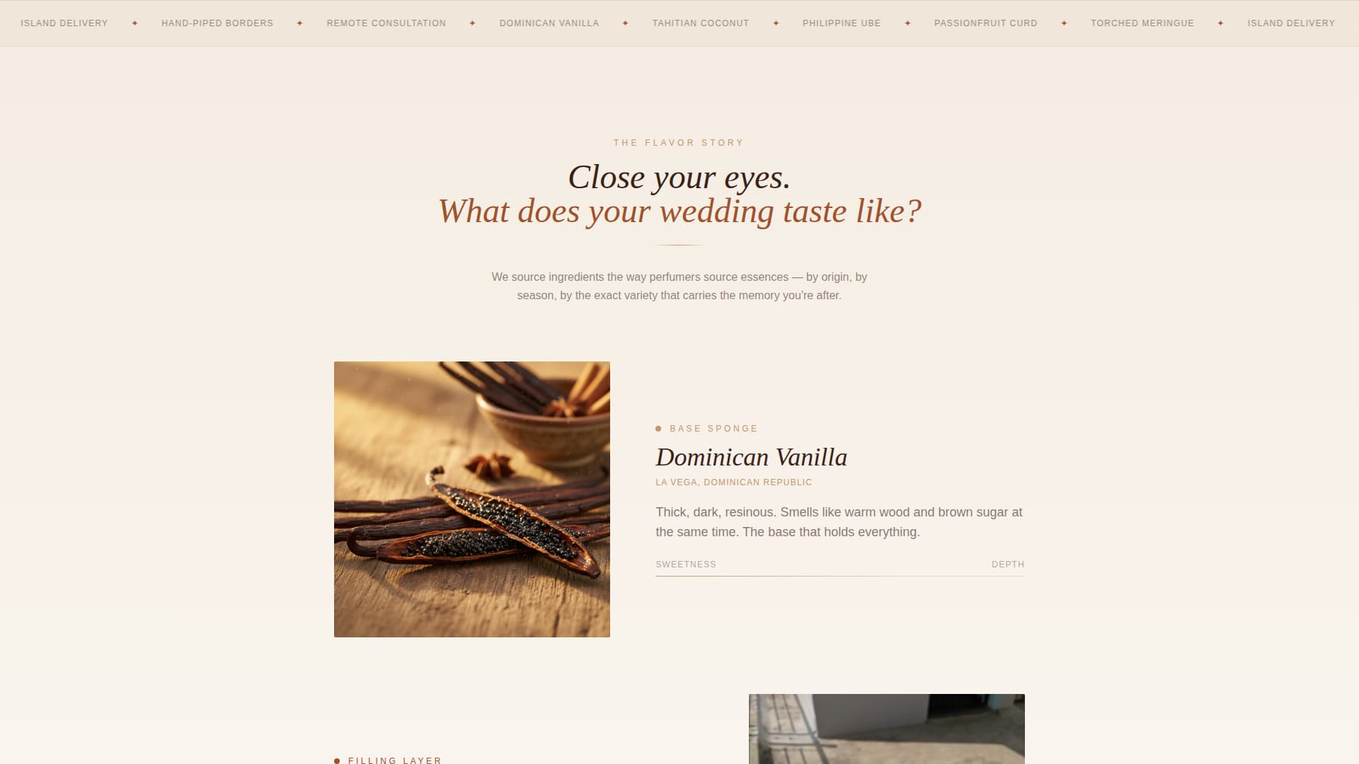 Fondant - Dreamy Weddingcake Landing Page Template