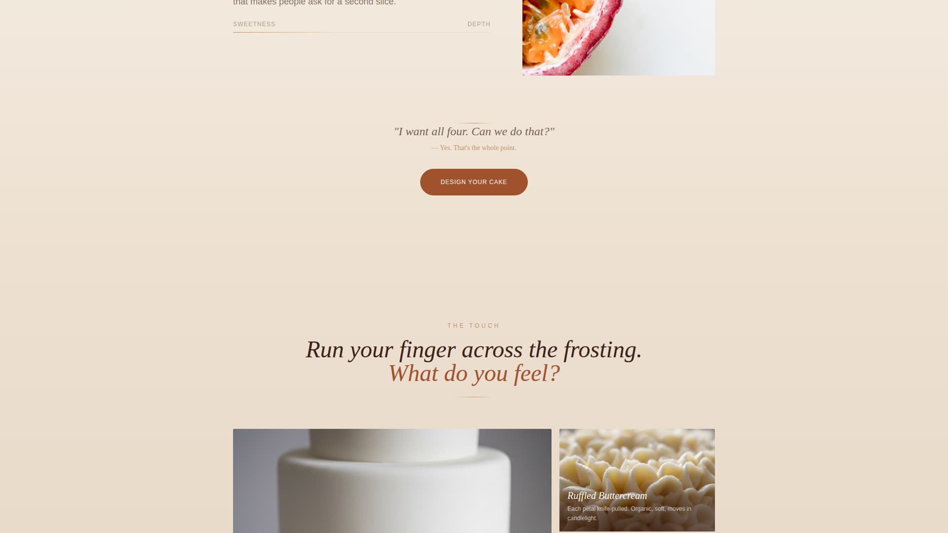 Fondant - Dreamy Weddingcake Landing Page Template