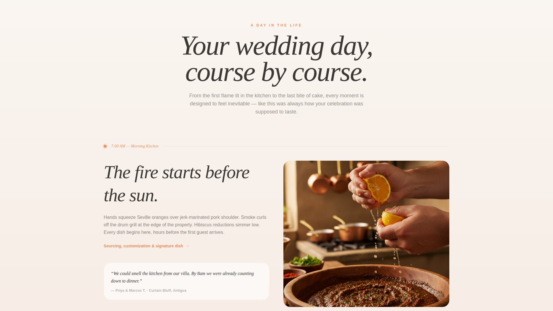 Feast - Breathtaking Caterer Landing Page Template