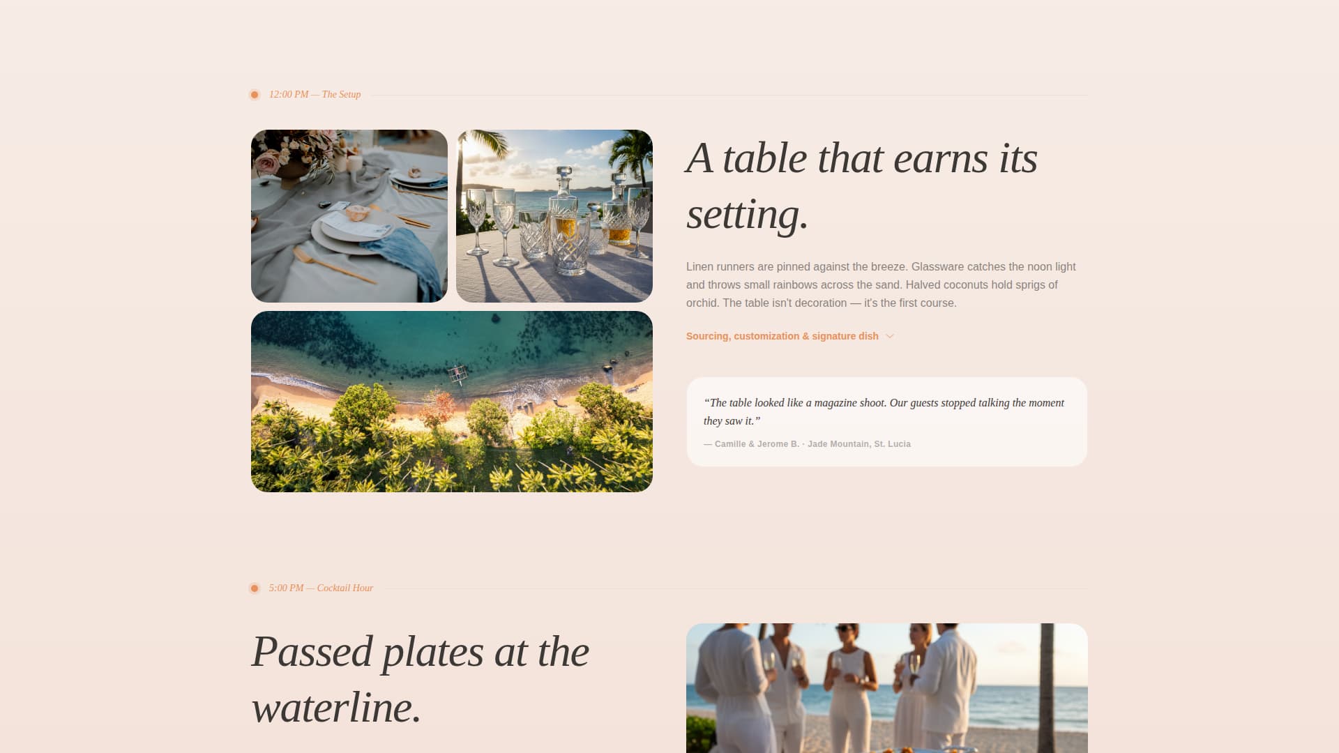 Feast - Breathtaking Caterer Landing Page Template