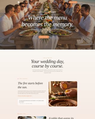 Feast - Breathtaking Caterer Landing Page Template