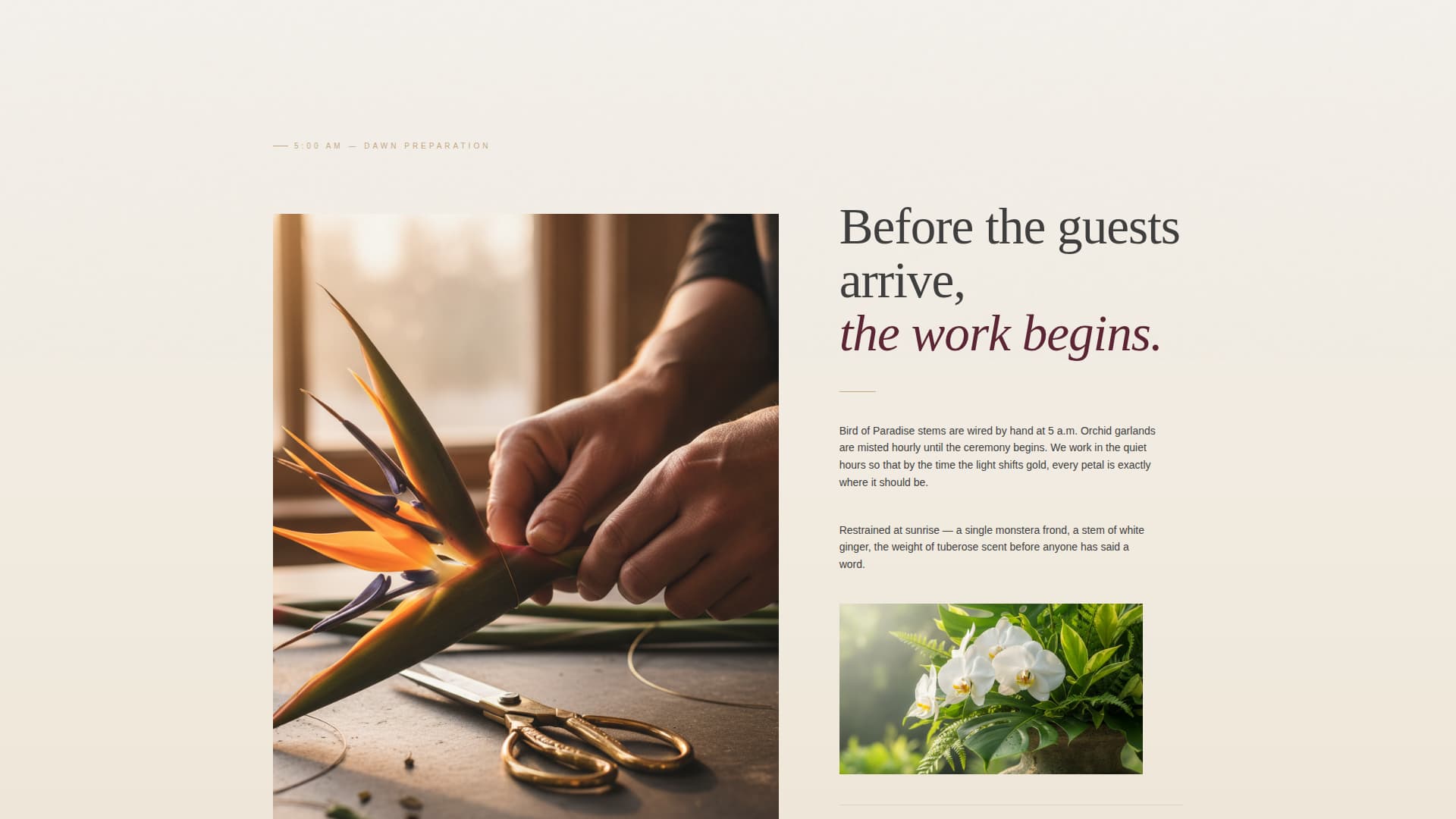 Bloom - Immersive Florist Landing Page Template