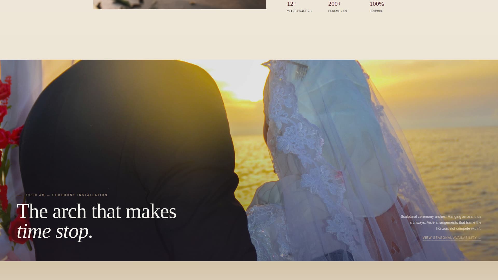 Bloom - Immersive Florist Landing Page Template