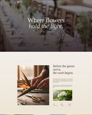 Bloom - Immersive Florist Landing Page Template