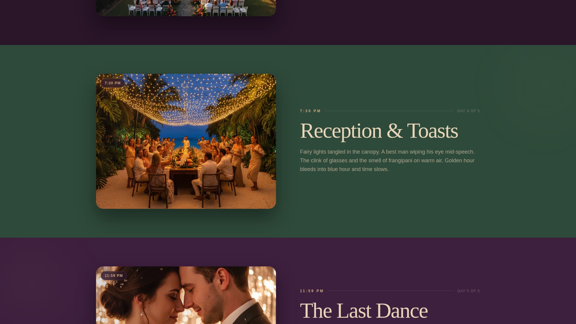 Vow - Cinematic Destinationwedding Landing Page Template