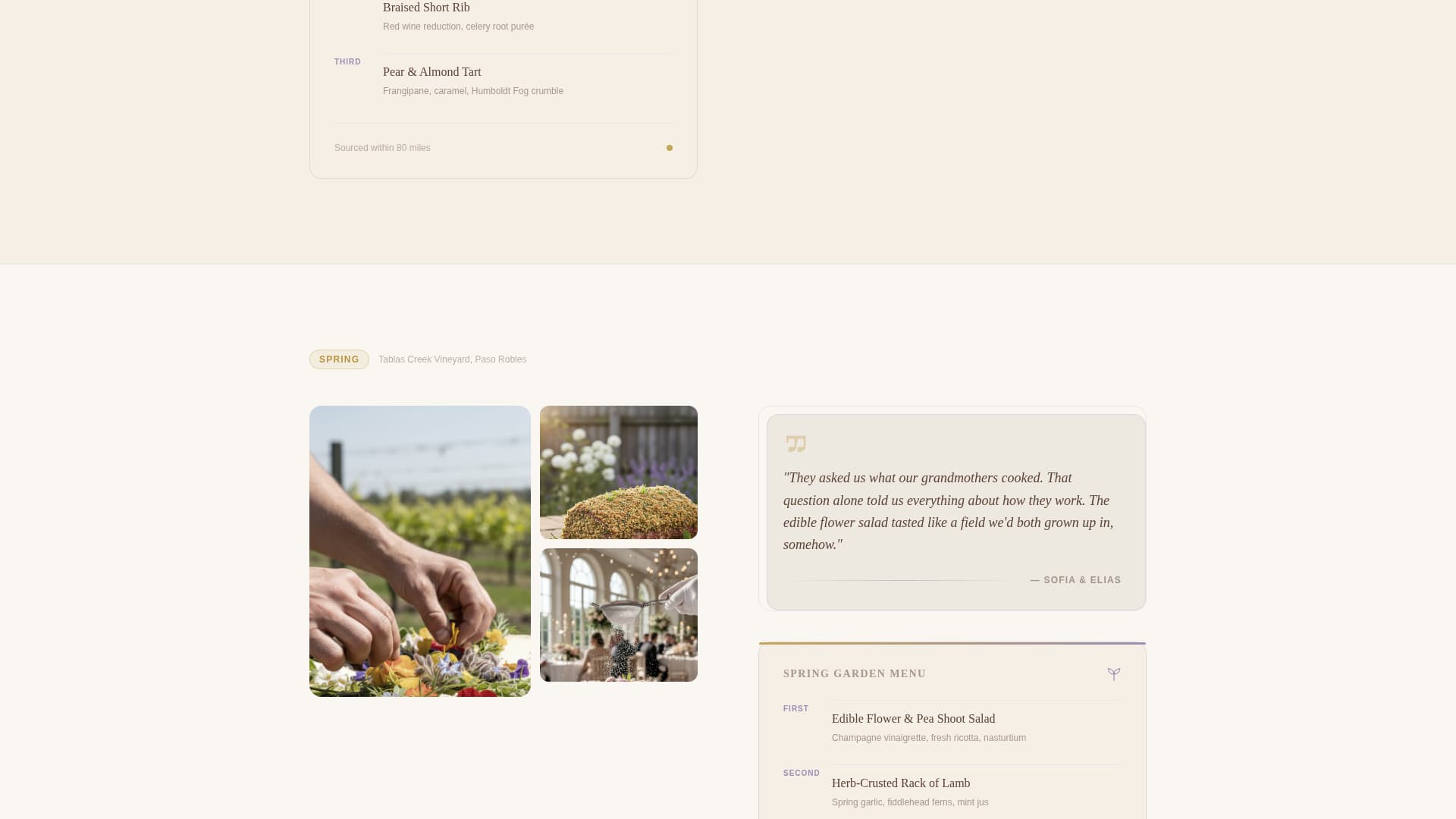 Gather - Artisan Vineyard Landing Page Template
