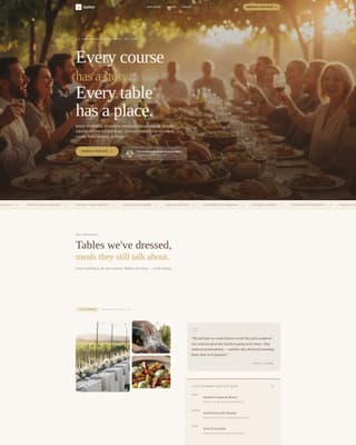 Gather - Artisan Vineyard Landing Page Template