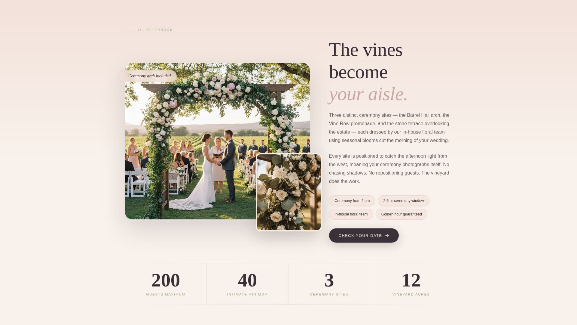 Vintage - Enchanting Vineyard Landing Page Template