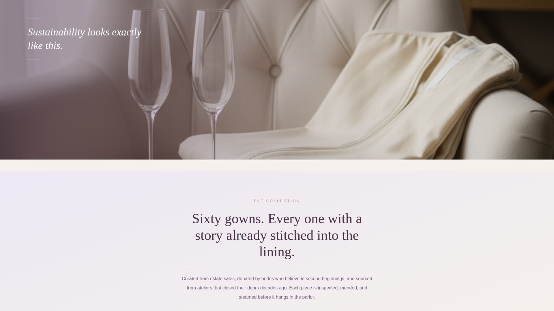 Radiance — Luxe Bridal Landing Page Template