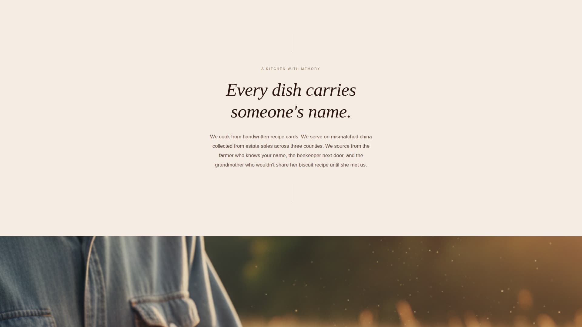 Heirloom - Timeless Weddingcaterer Landing Page Template