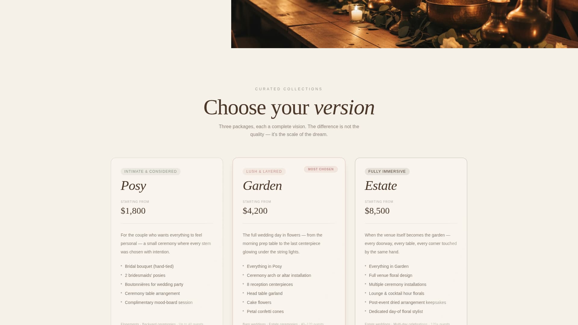 Flora — Floral Design Landing Page Template
