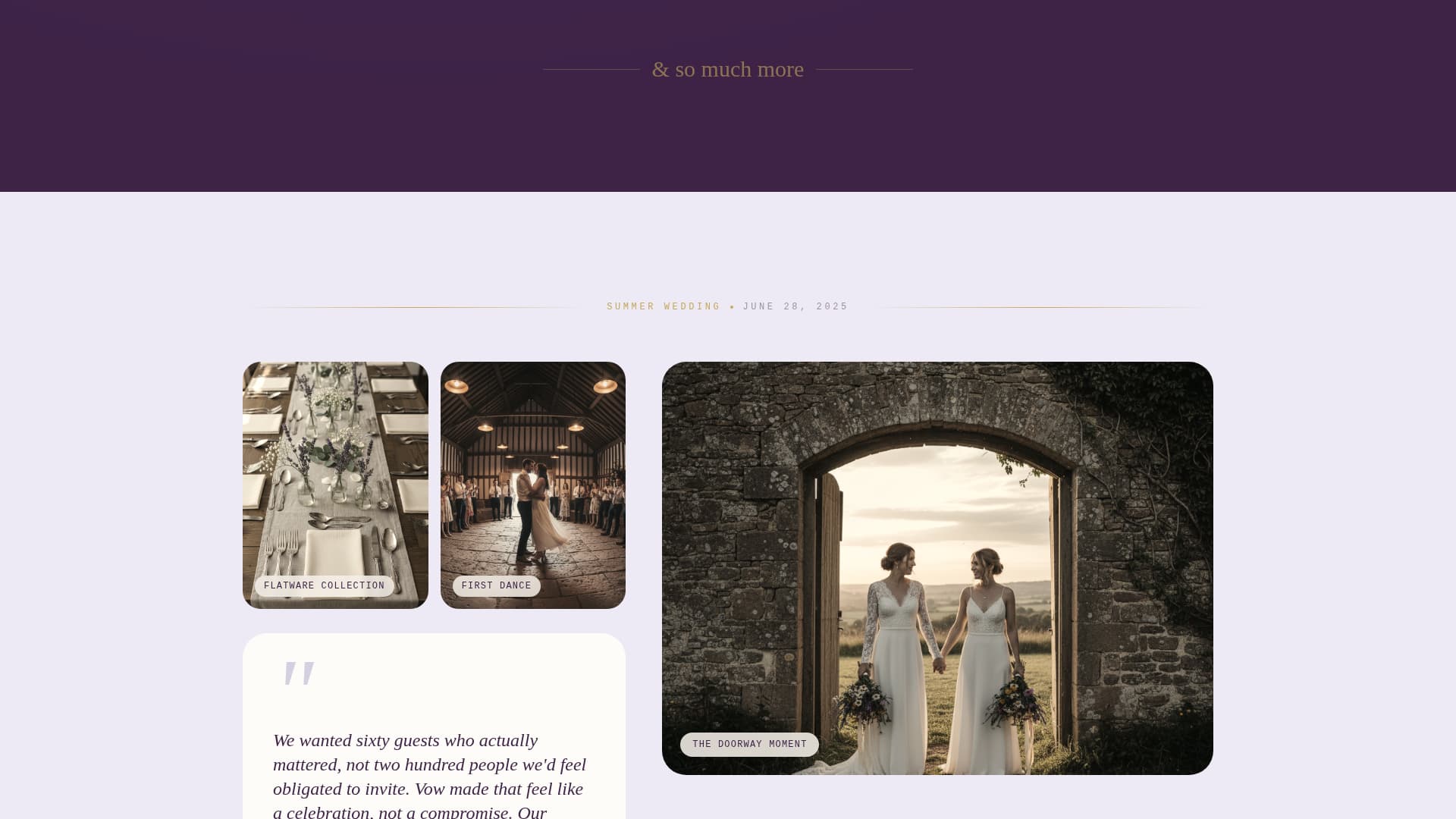 Union — Elegant Venue Landing Page Template