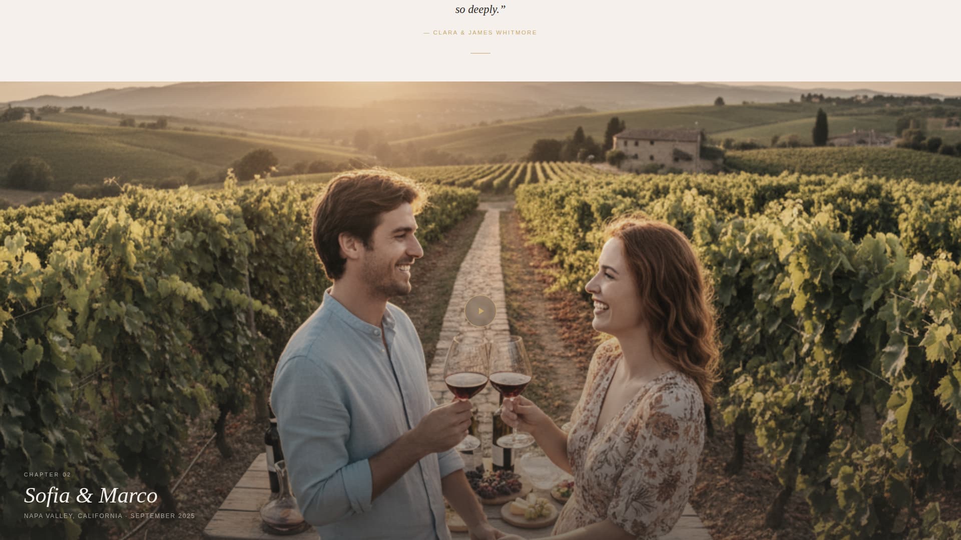 Frame — Videography Portfolio Landing Page Template