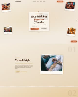 Baraat - Thunderous Dhol Landing Page Template