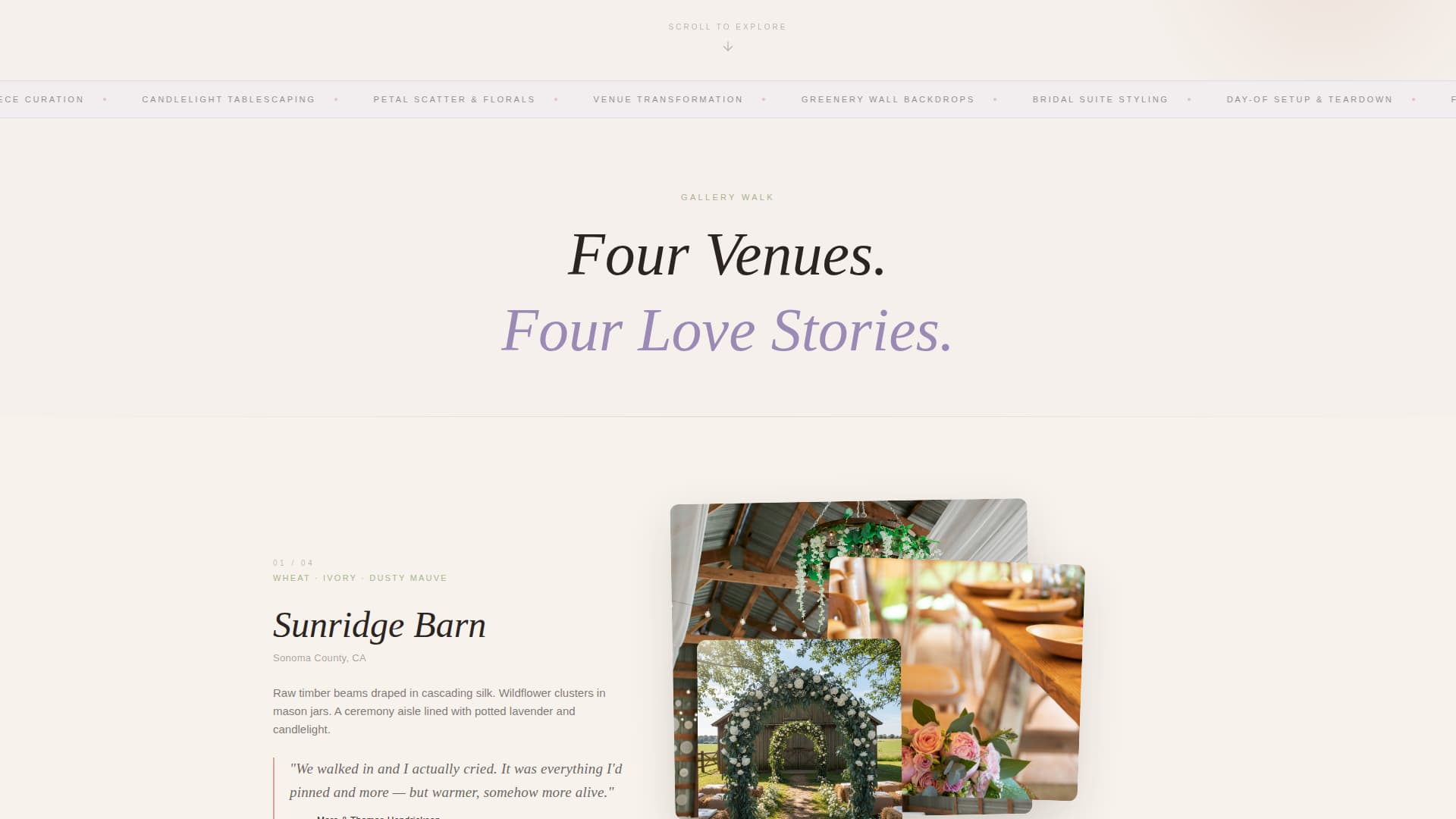 Bloom - Elegant Wedding Landing Page Template