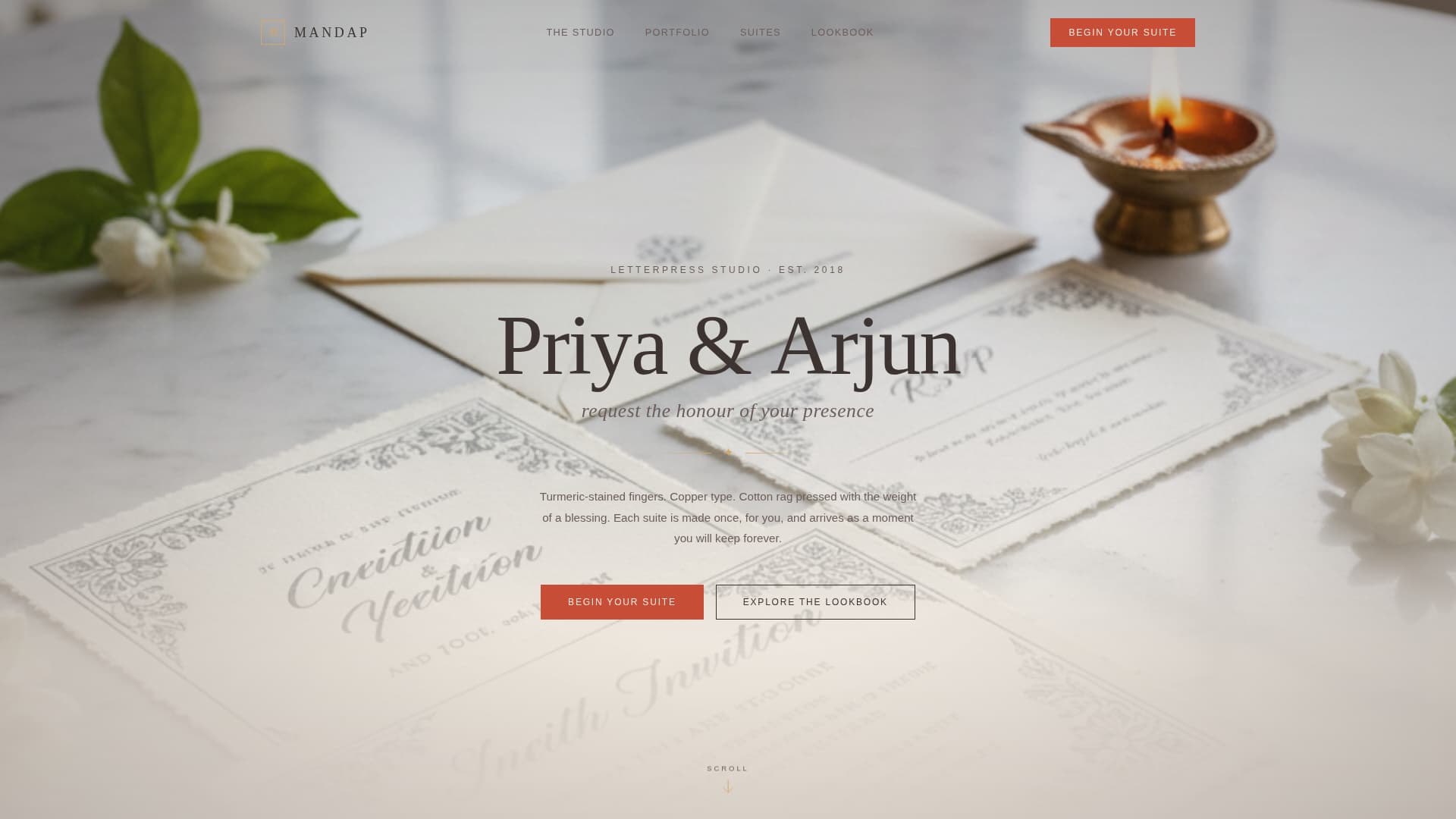 Mandap - Artisan Indianwedding Landing Page Template