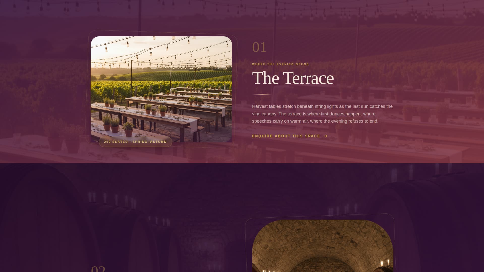 Vintage - Elegant Winery Landing Page Template