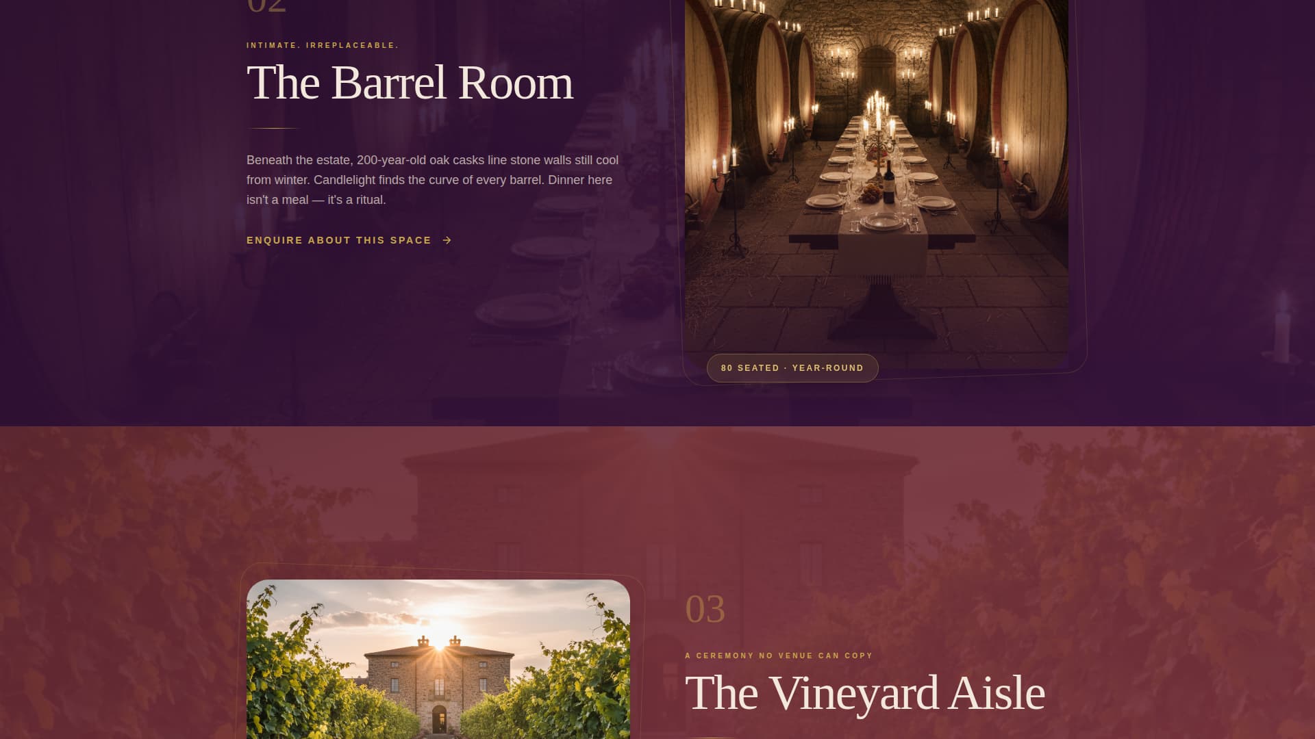 Vintage - Elegant Winery Landing Page Template