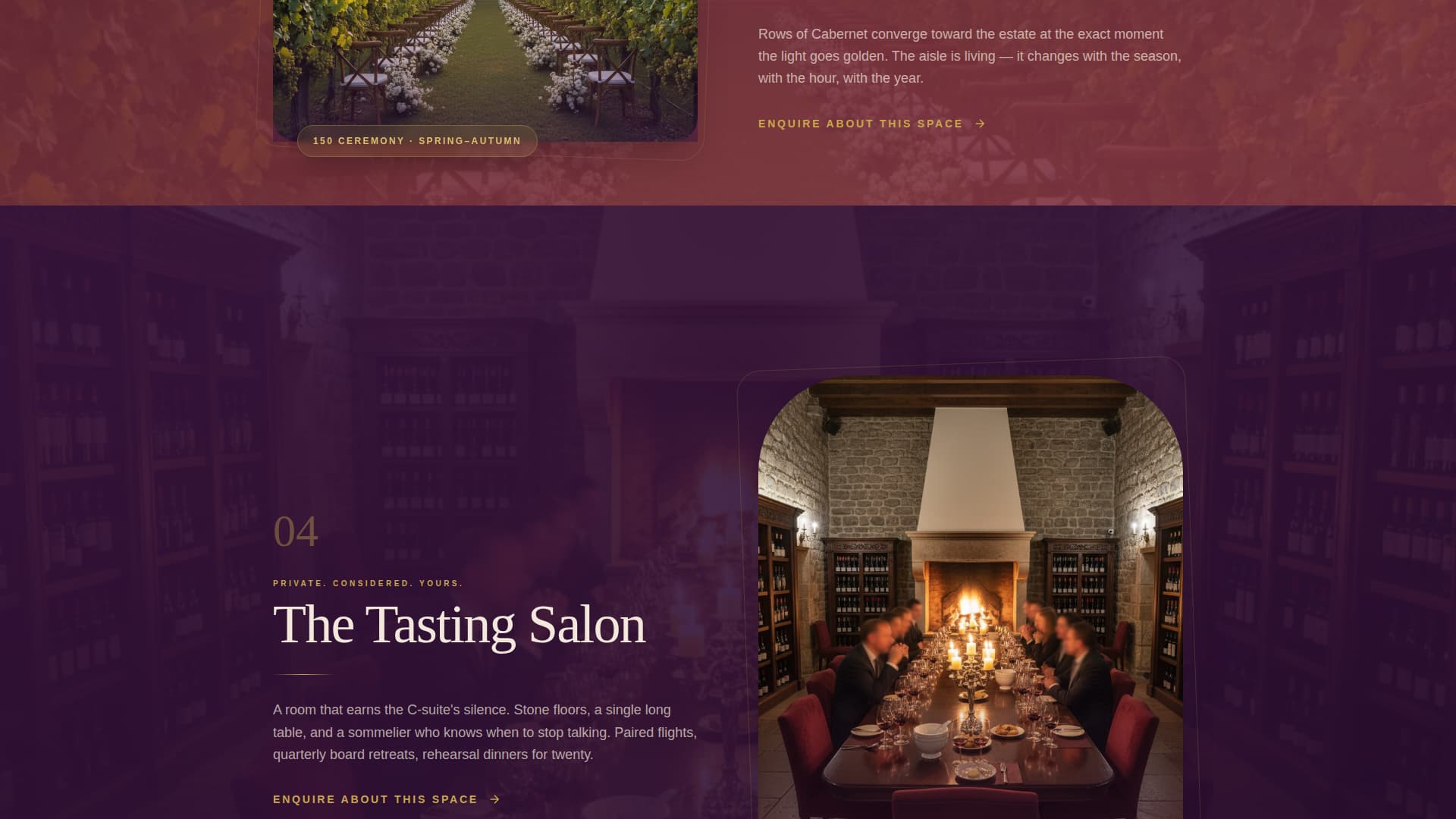 Vintage - Elegant Winery Landing Page Template