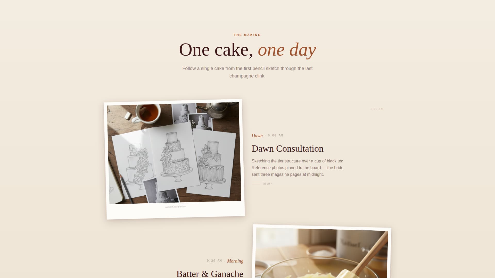 Frost - Enchanting Patisserie Landing Page Template