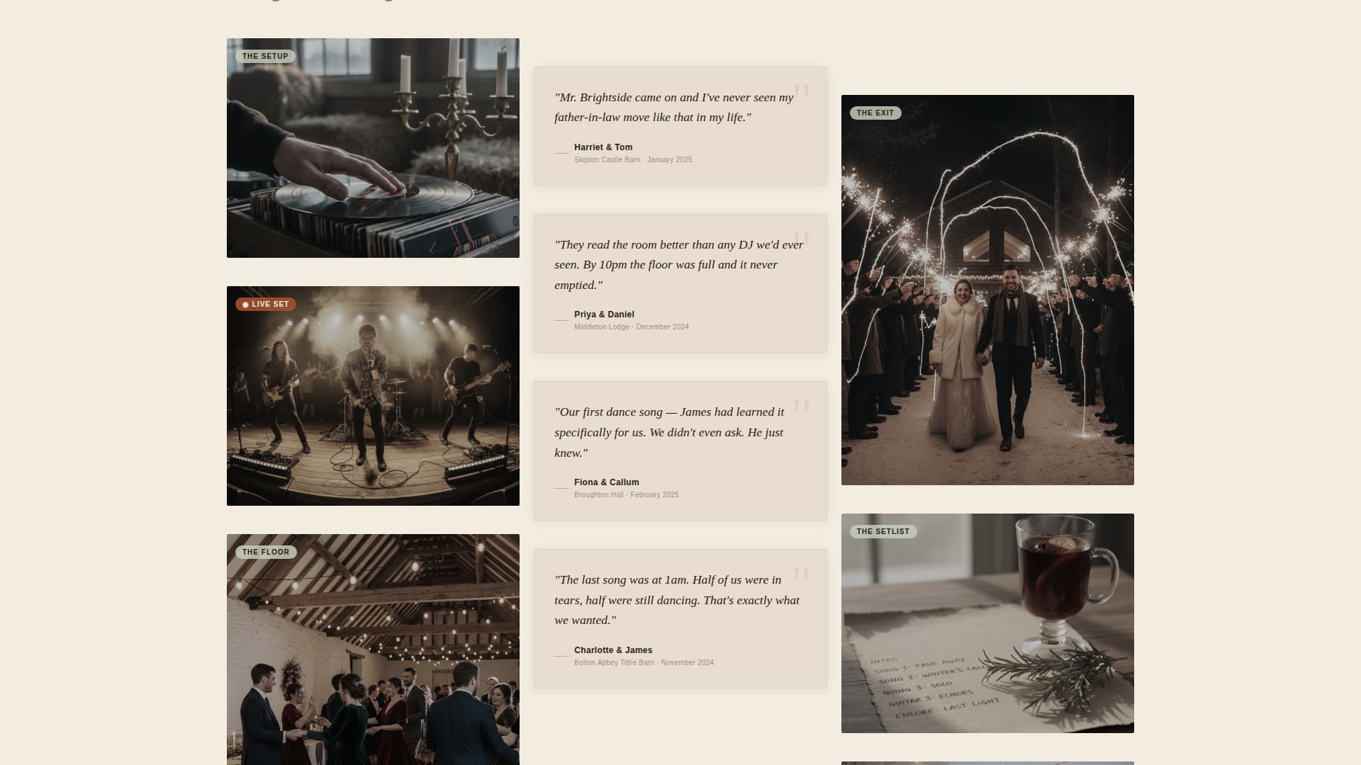 Melody — Wedding Entertainment Landing Page Template