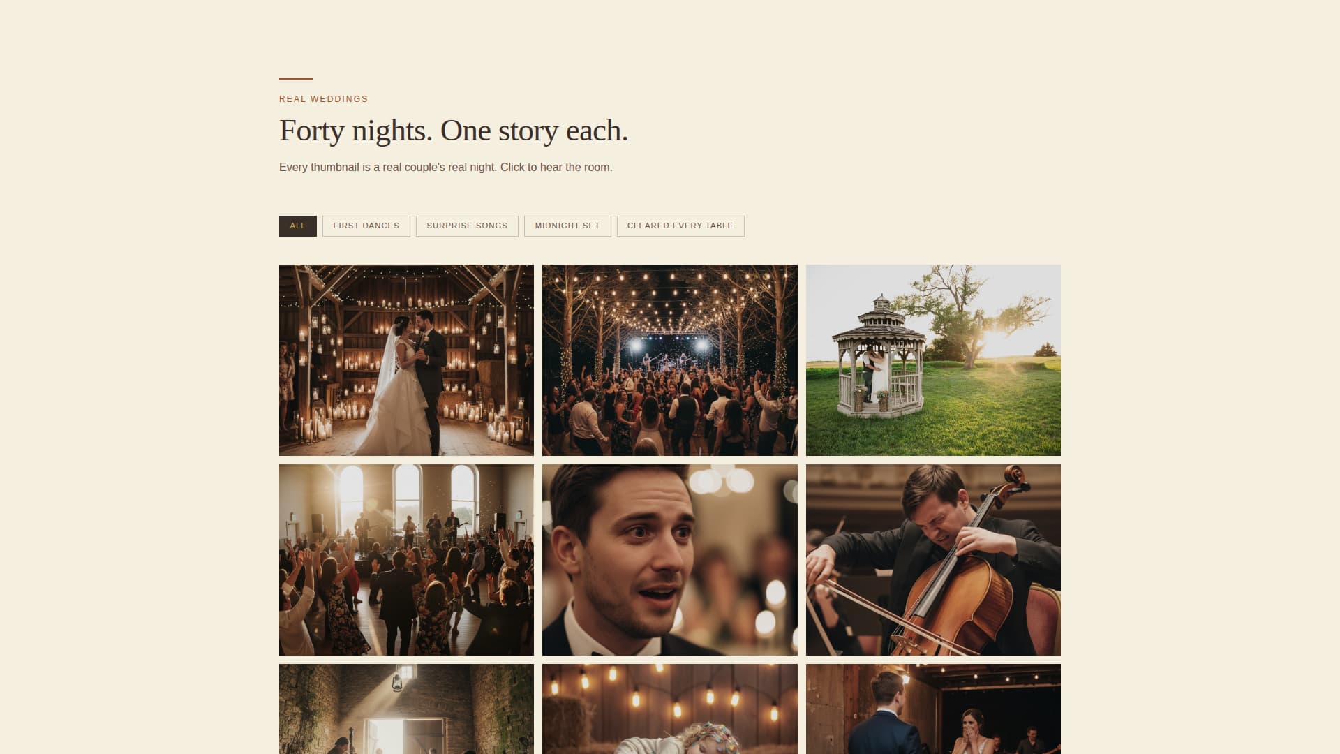 Revel - Enchanting Woodlandwedding Landing Page Template