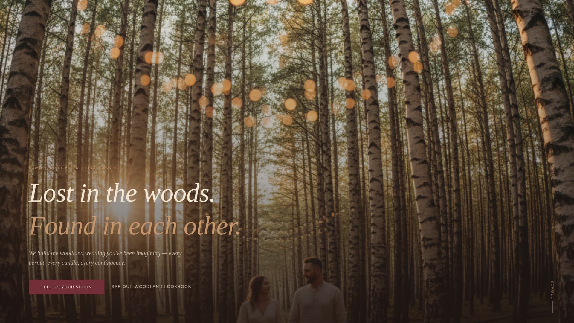 Bower - Enchanting Woodlandwedding Landing Page Template