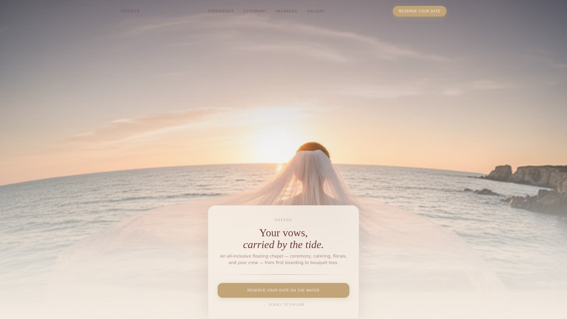 Nautical — Luxury Yacht Landing Page Template