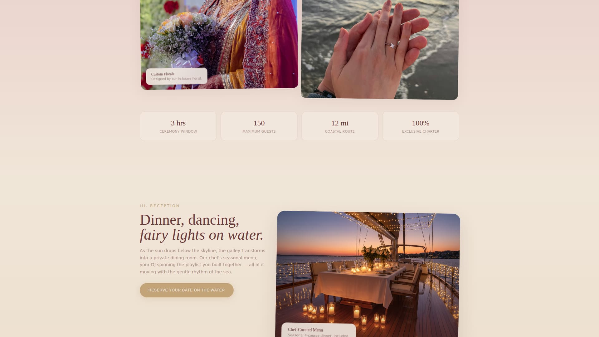 Nautical — Luxury Yacht Landing Page Template