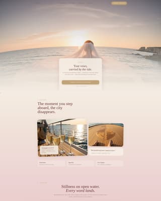 Nautical — Luxury Yacht Landing Page Template