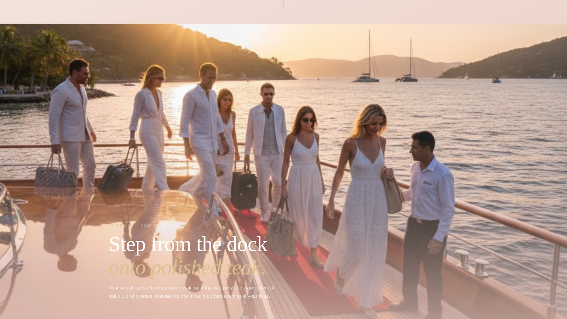 Voyage - Breathtaking Yachtwedding Landing Page Template