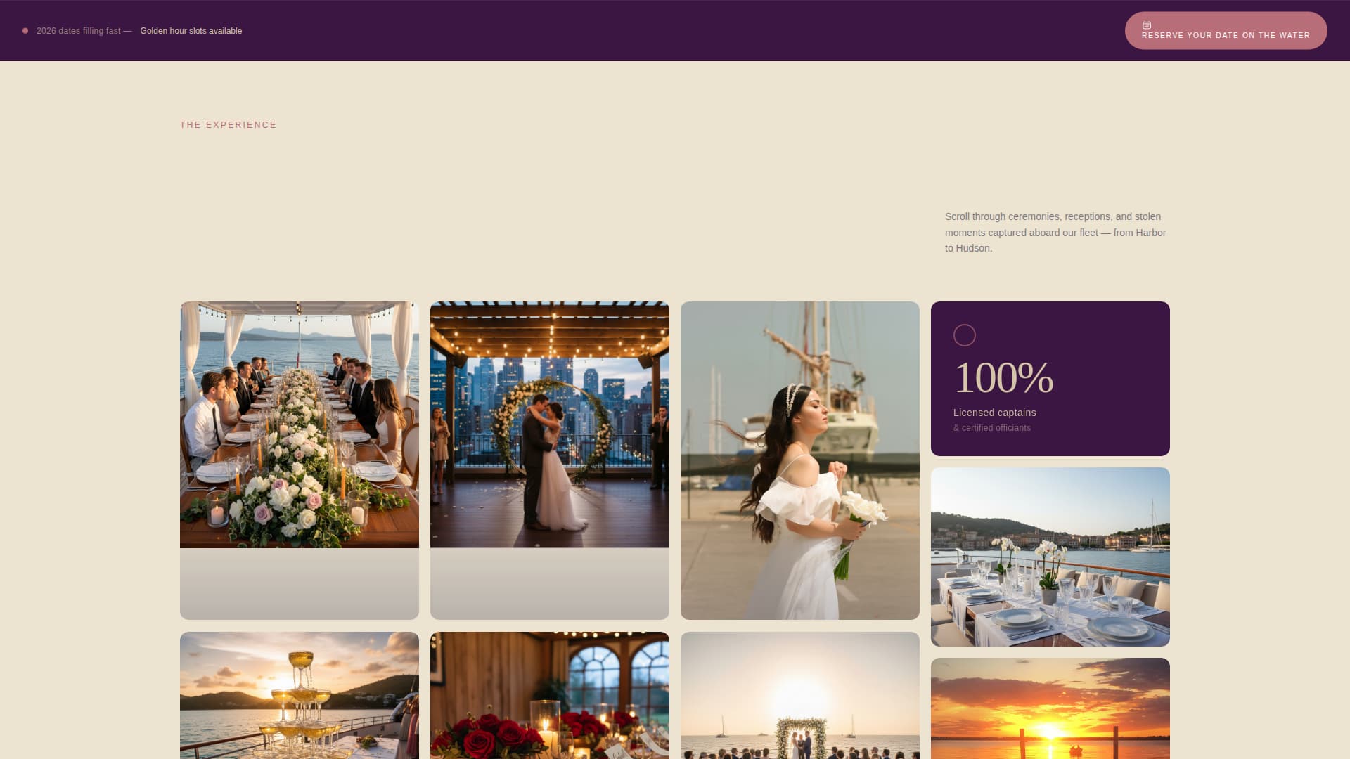Helm - Luxe Yachtwedding Landing Page Template
