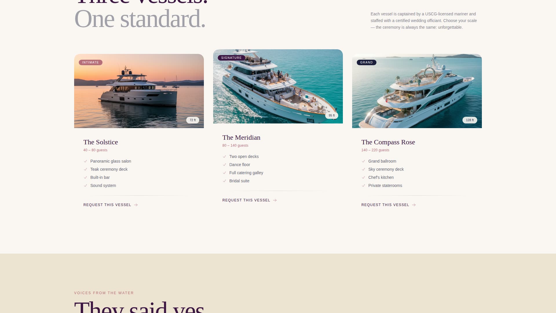 Helm - Luxe Yachtwedding Landing Page Template