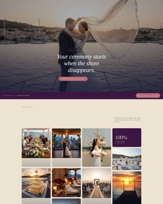 Helm - Luxe Yachtwedding Landing Page Template