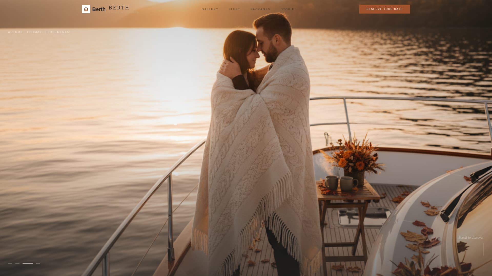 Berth - Luxe Yachtwedding Landing Page Template