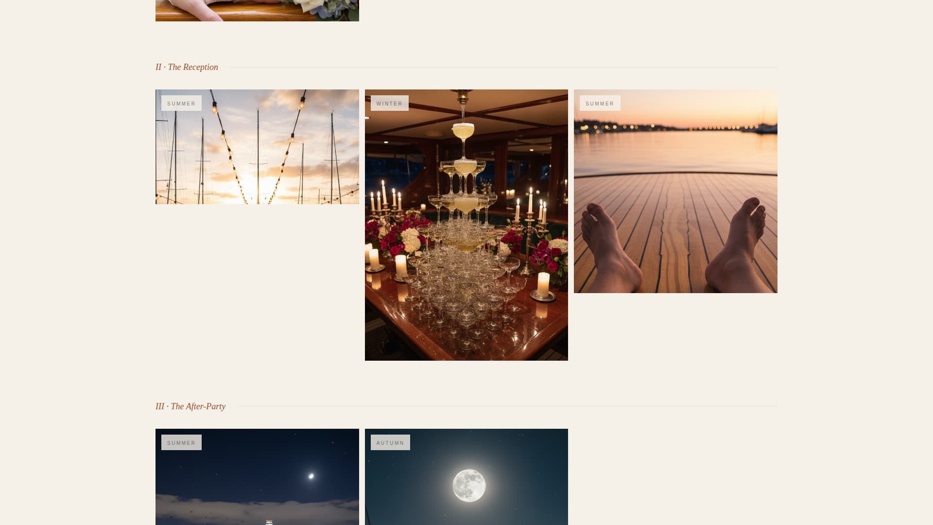 Berth - Luxe Yachtwedding Landing Page Template