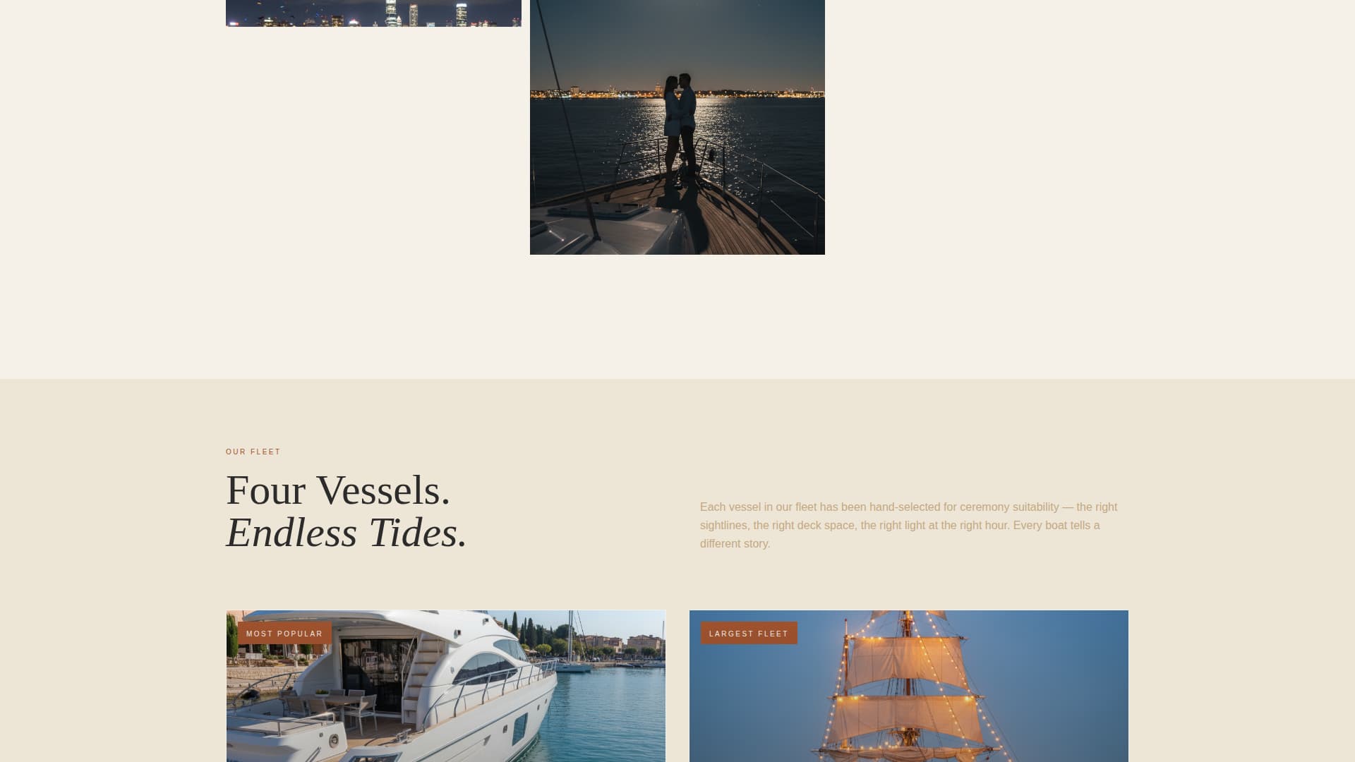 Berth - Luxe Yachtwedding Landing Page Template