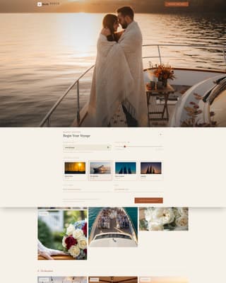 Berth - Luxe Yachtwedding Landing Page Template