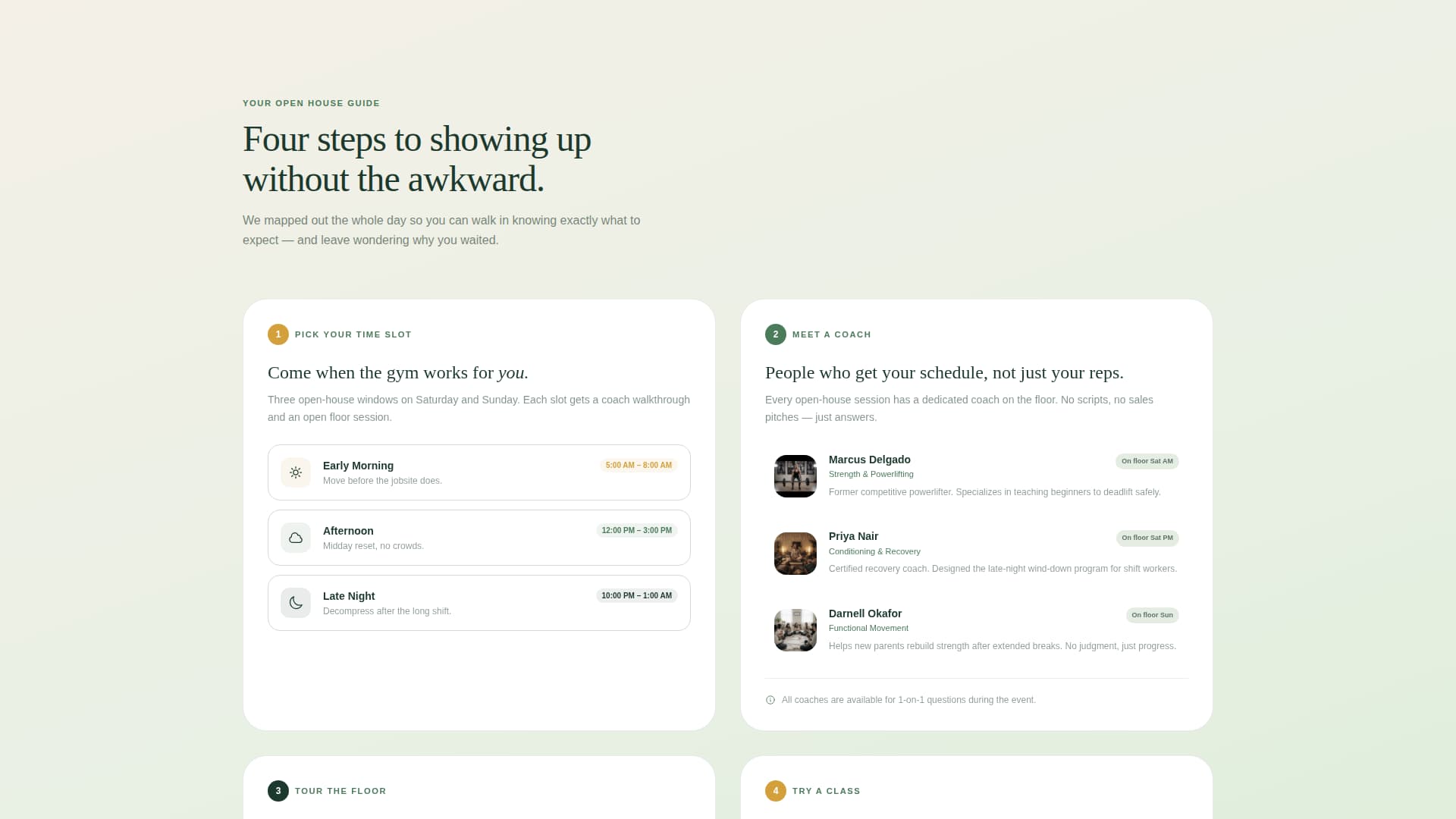 Grind - Alwaysopen Gym Landing Page Template